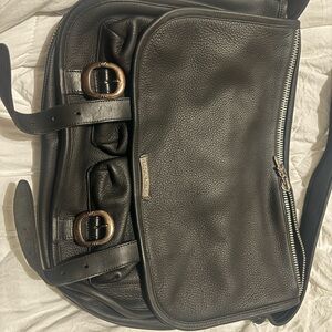 Black Leather Men's Bag
